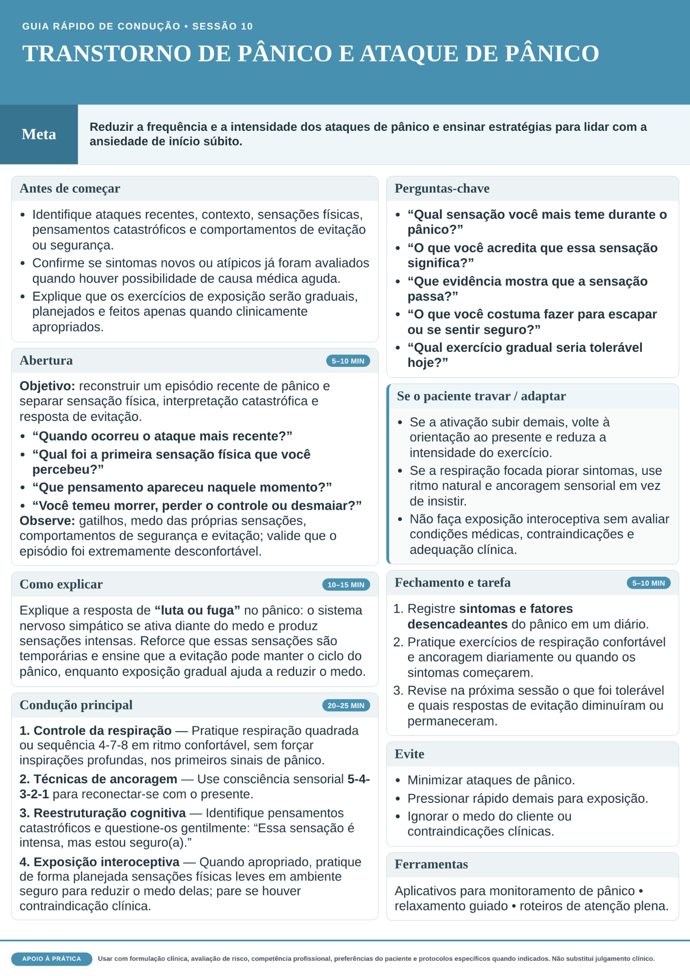Guia Rápido de Condução