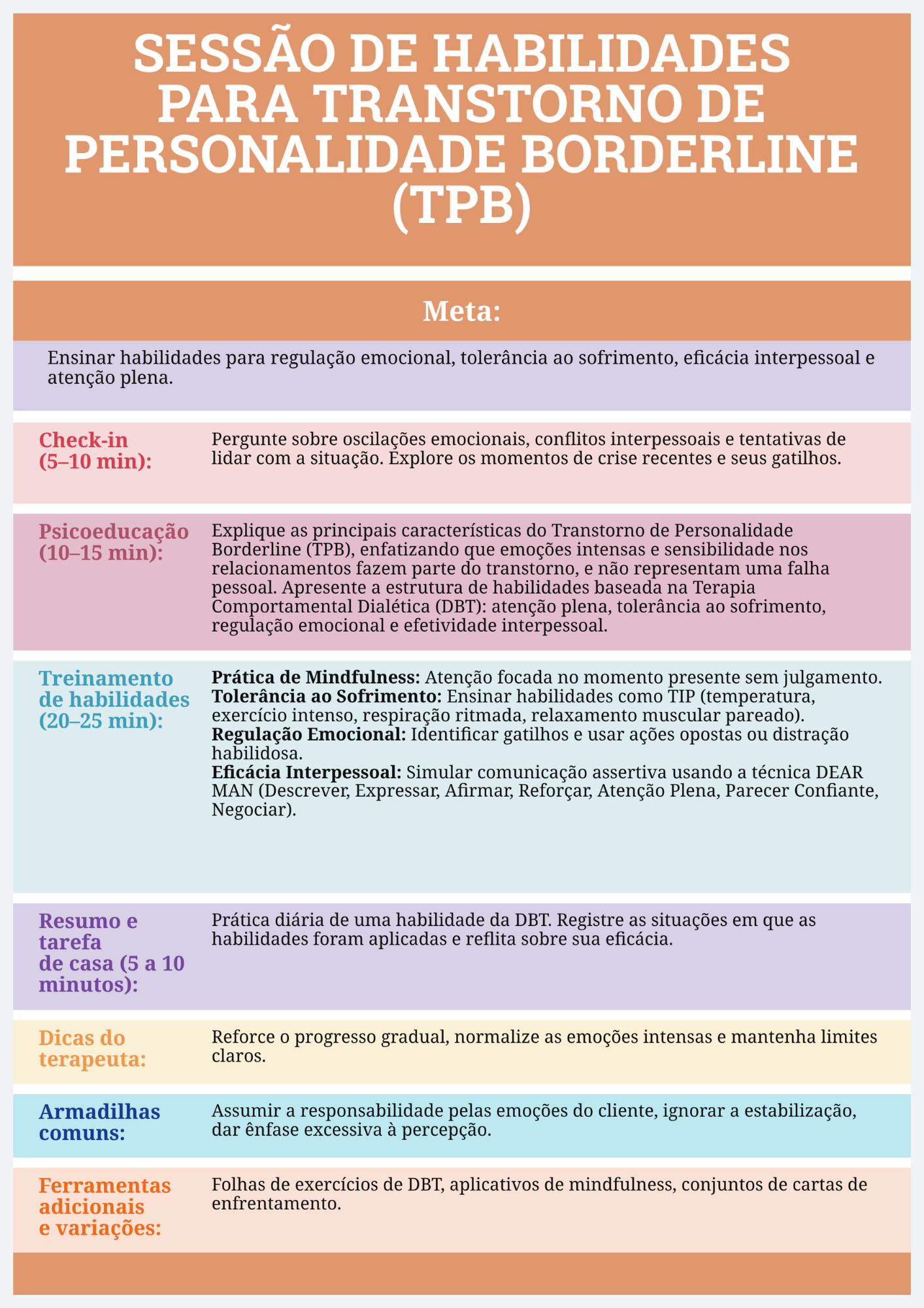 Material profissional de apoio terapêutico